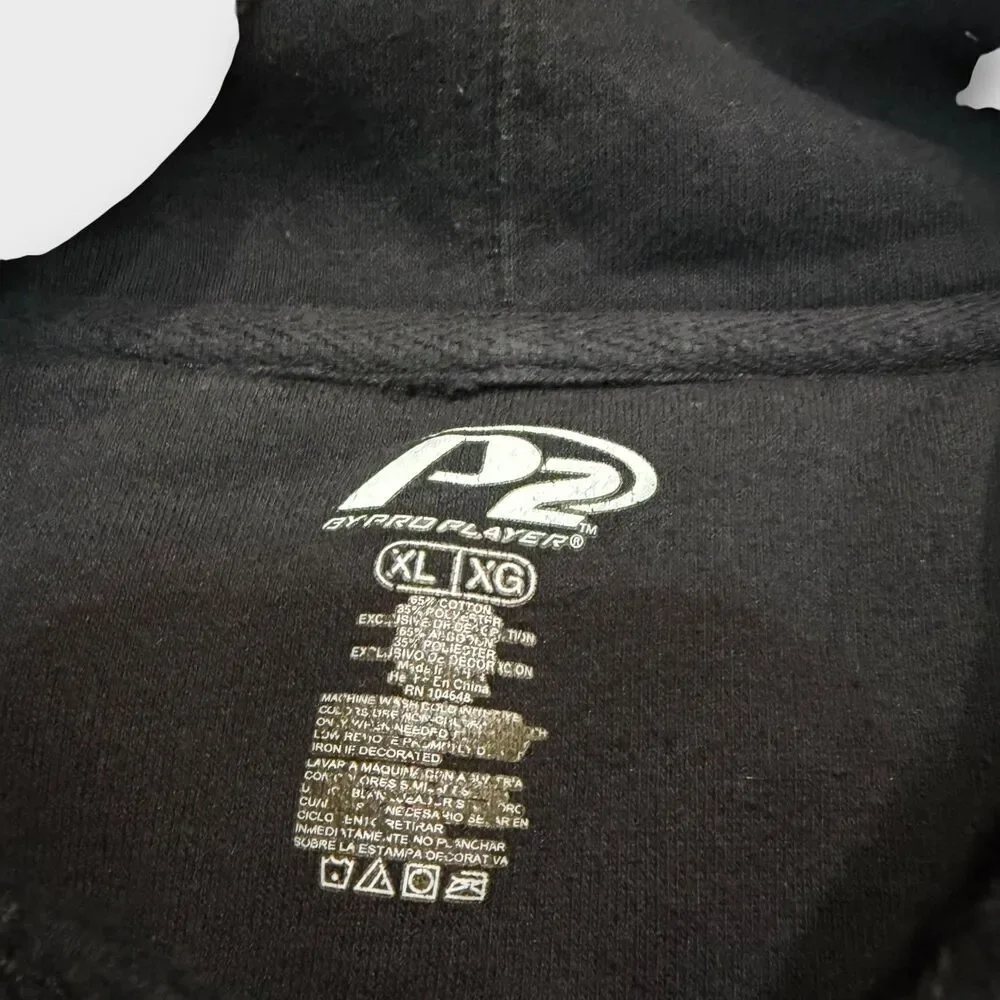 Purdue Boilermakers Hoodie Mens XL Pro Player NCAA College Football Navy Gold - Picture 9 of 11